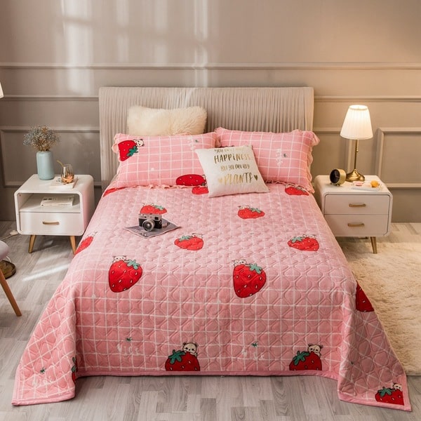 Couvre lit romantique