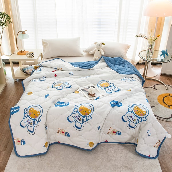 Couvre lit King size blanc*