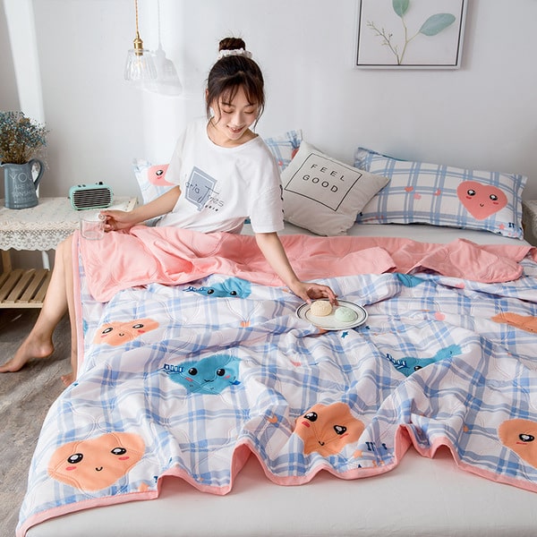 Couvre lit King size literie