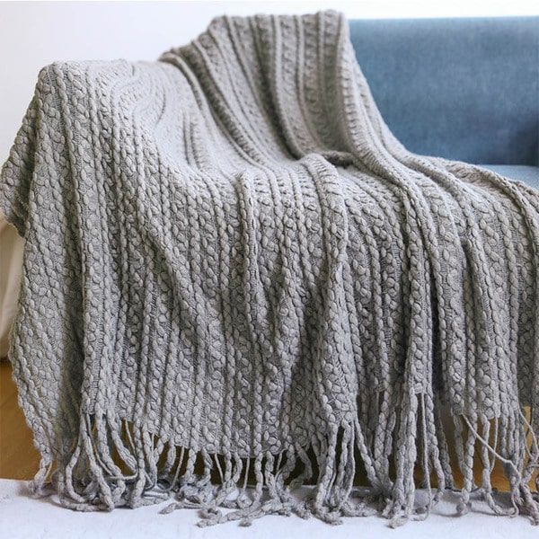 Couvre lit d'été gris