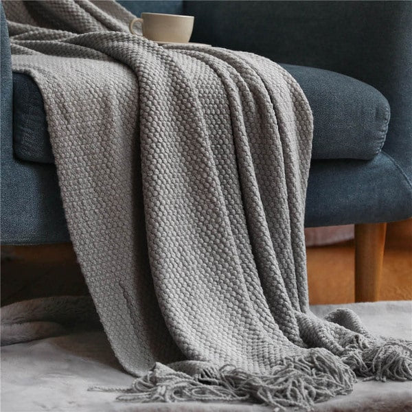 Couvre lit d'été gris