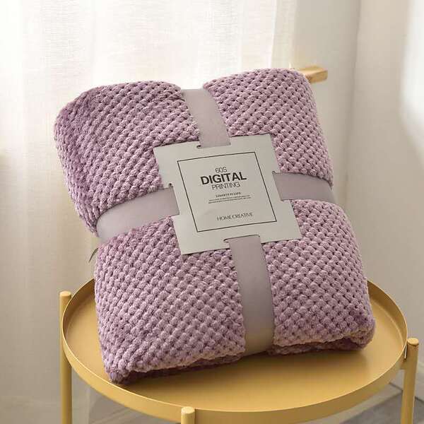 Couvre lit édredon rose pale