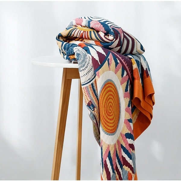 Couvre lit en coton fauteuil
