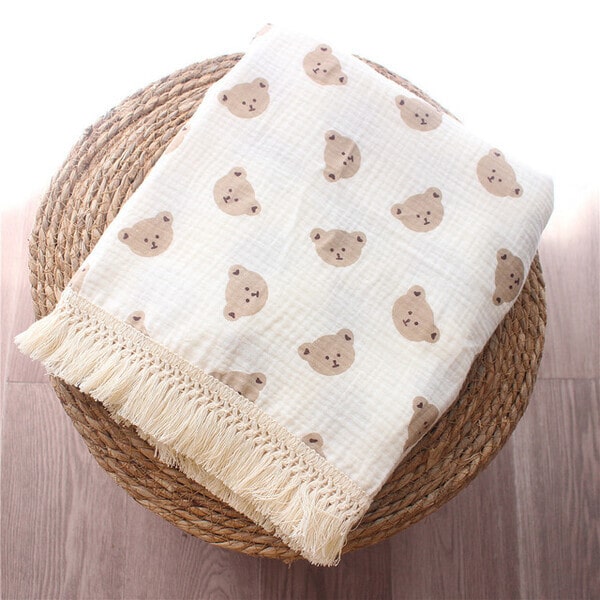 Couvre lit enfant jaune