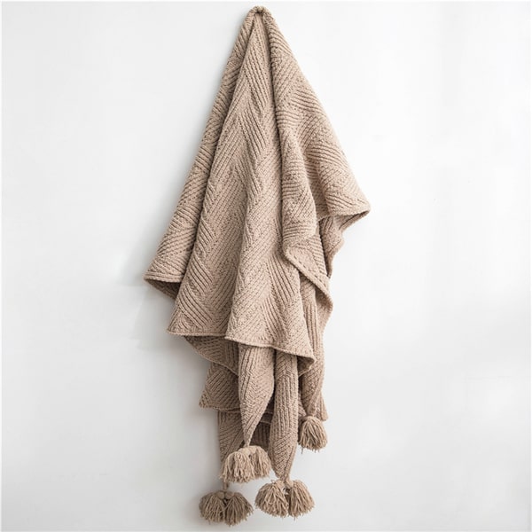 Couvre lit et coussins assortis prune