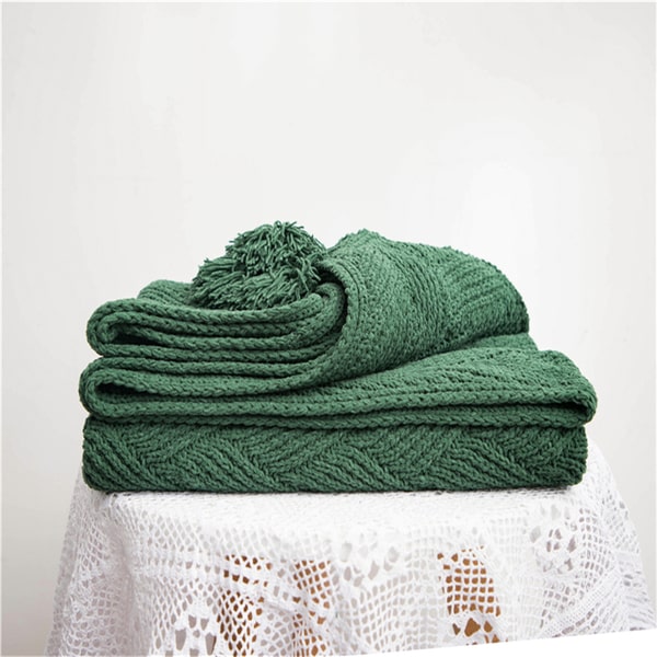 Couvre lit et coussins assortis vert