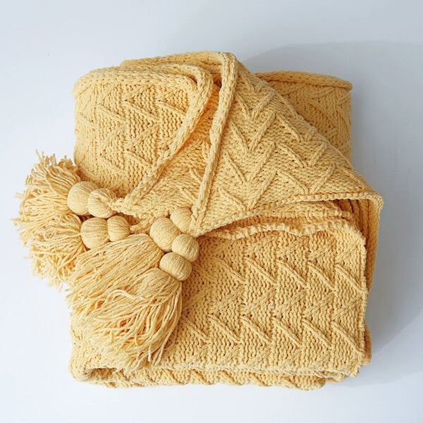 Couvre lit et oreiller jaune orange