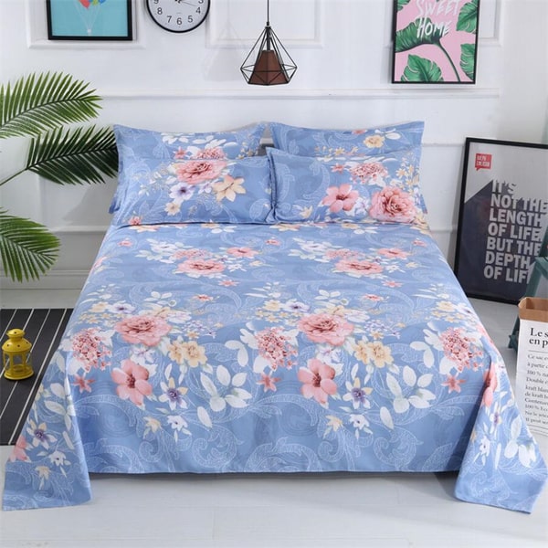 Couvre lit fleuri pas cher