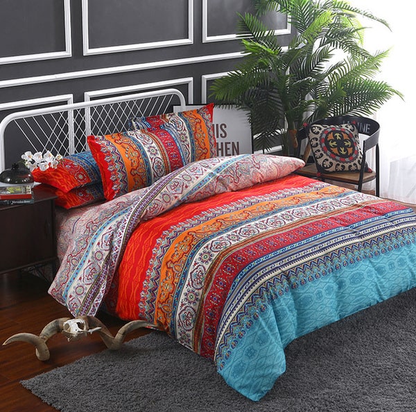 Couvre lit housse de couette cache sommier