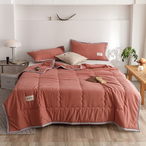 Couvre lit matelassé 140x200 orange