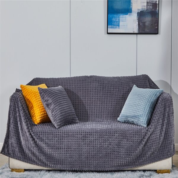Couvre lit molletonné canapé