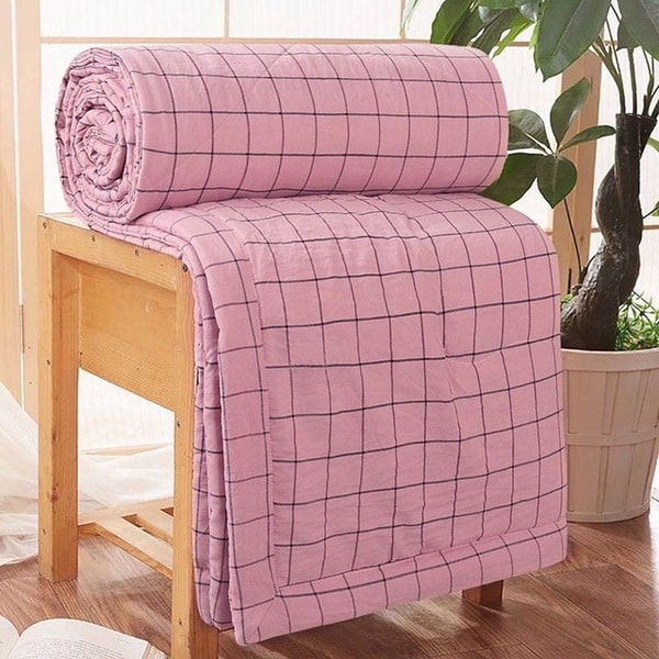 Couvre lit parme rose noir