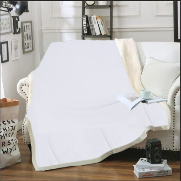 Couvre lit polyester blanc chaleur
