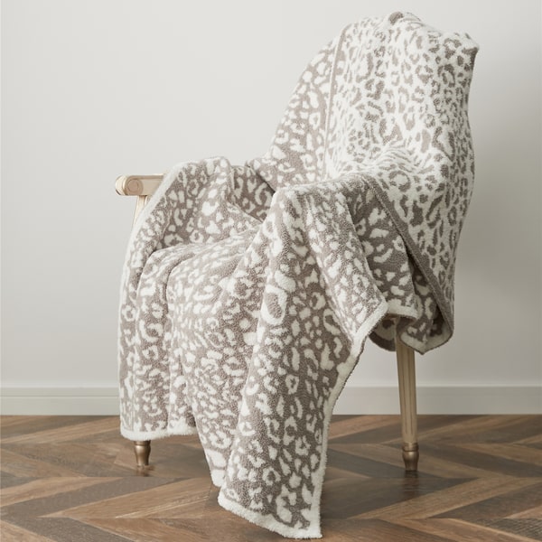 Couvre lit tricot grosse maille motif