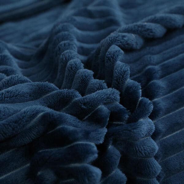 Couvre lit une place bleue tissu