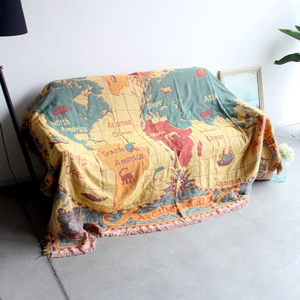 Couvre lit vintage coloré