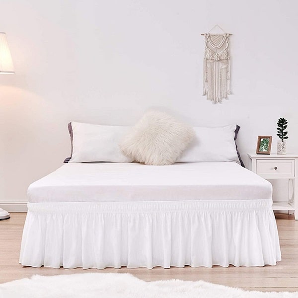 Cache sommier blanc