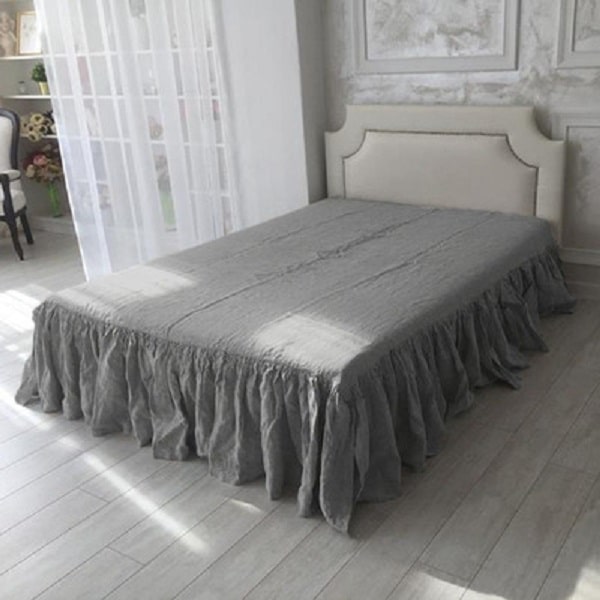 Cache sommier 160x200 lin