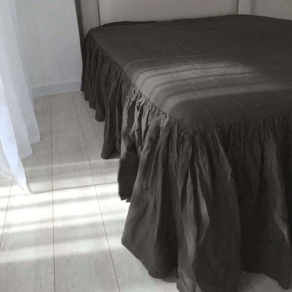 Cache sommier 160x200 lin