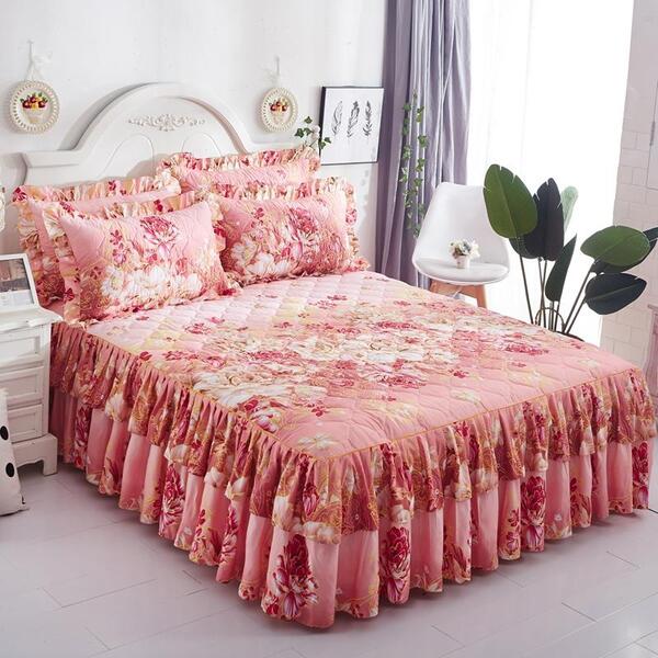 Couvre-lit pas cher rose