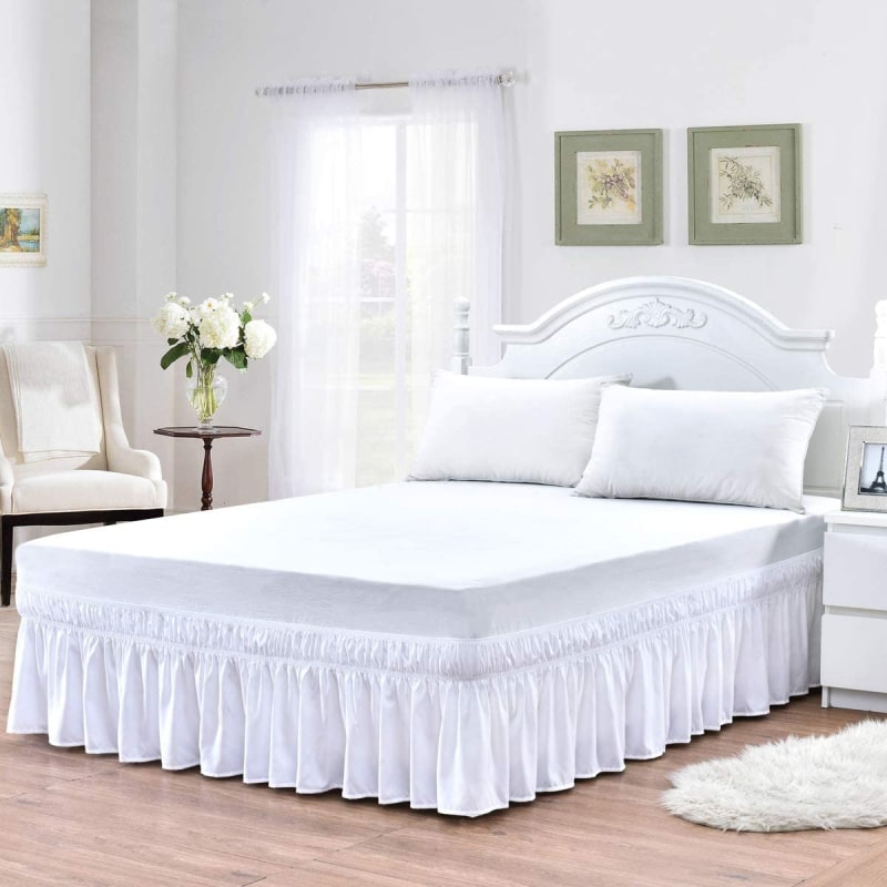 Cache sommier blanc 160x200