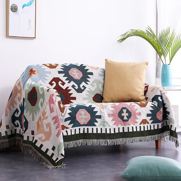 Couvre lit bohème