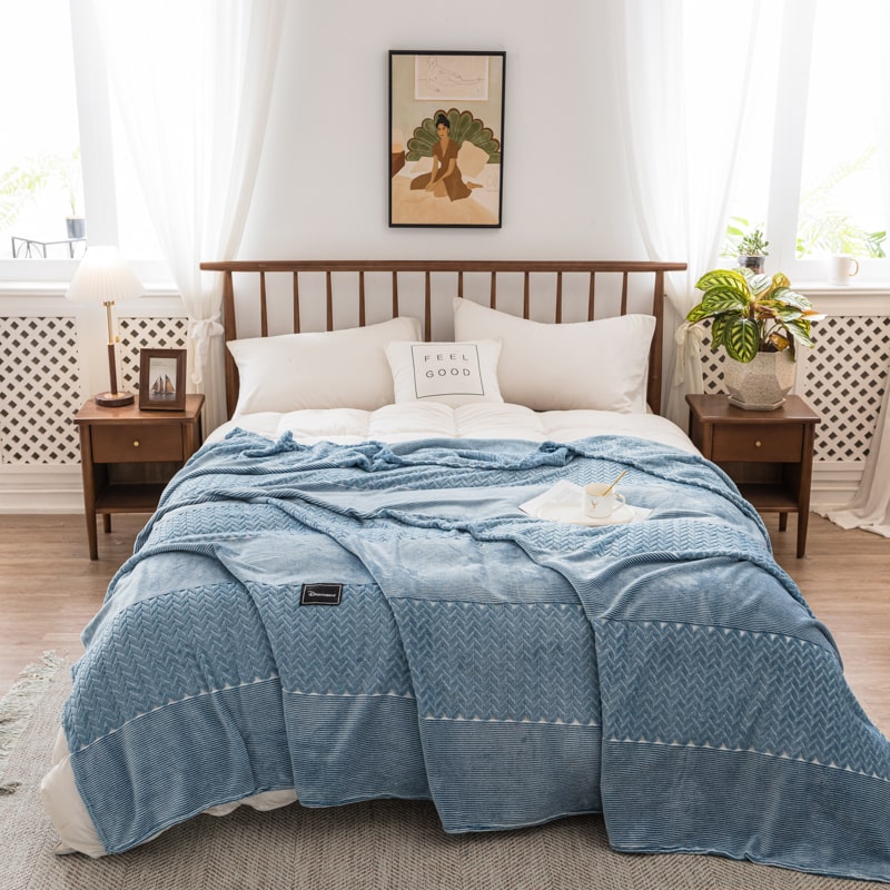 Couvre pieds pour lit blezu