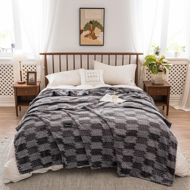 Couvre pieds pour lit doux