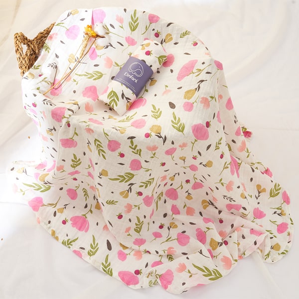 couvre lit garcon rose petal