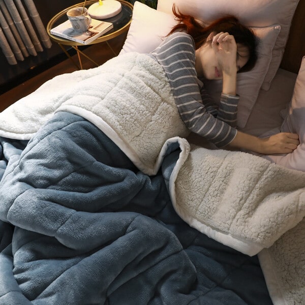 couvre lit hiver