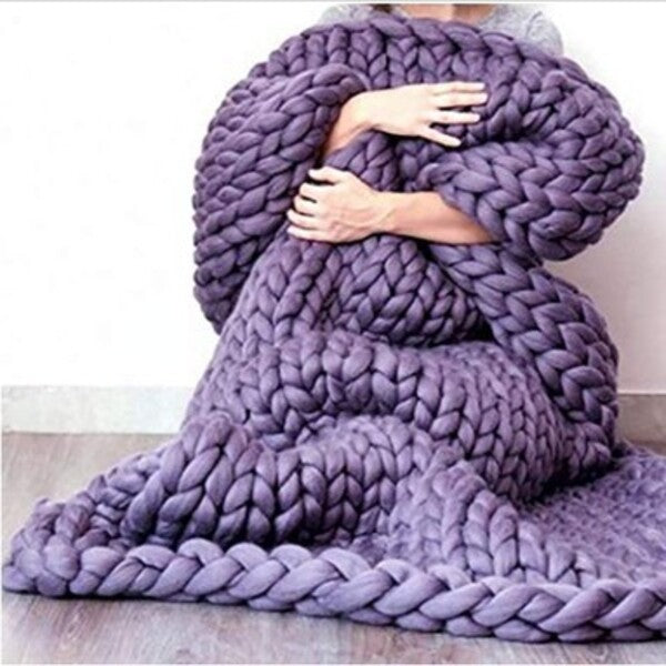 couvre lit prune violet