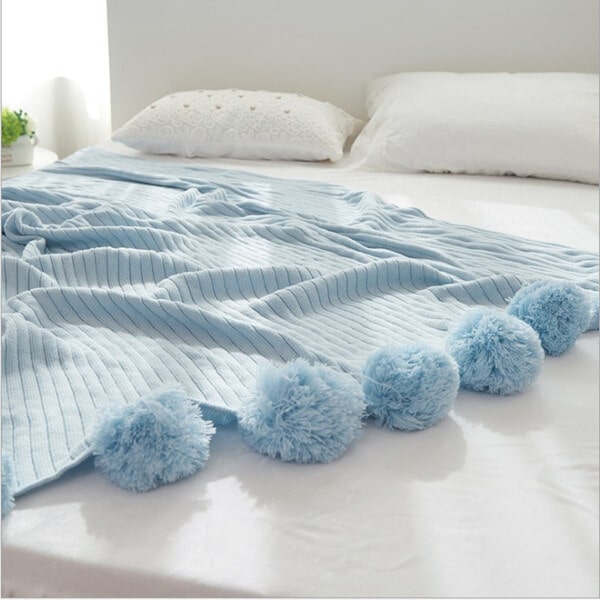 couvre lit tendance 2021 bleu