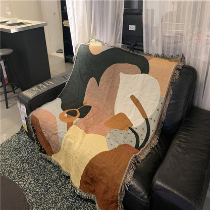 Couvre lit jacquard desgin