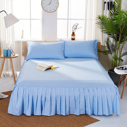 Cache sommier bleu nuit