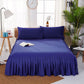 Cache sommier bleu nuit