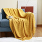 couvre lit jaune et gris beau canapé