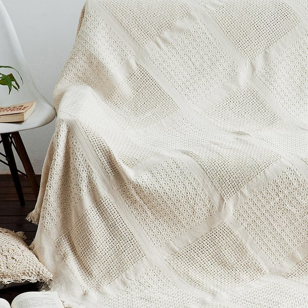 couvre lit pour canapé blanc